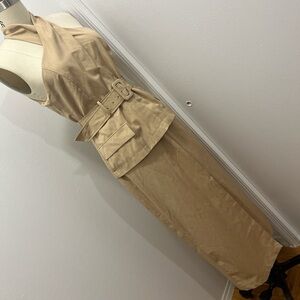 Zara Beige Sleeveless Dress